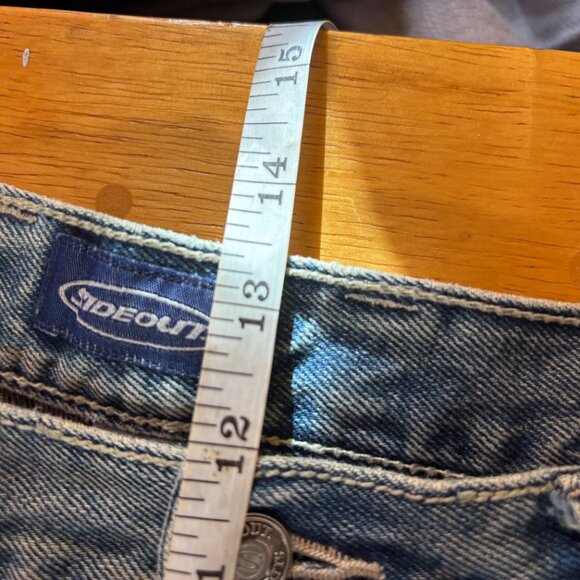 Sideout Vintage Denim High Rise Straight Leg Cargo Jeans Size 30x30 - Picture 8 of 10